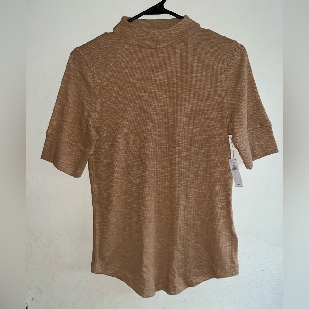 Mock neck blouse